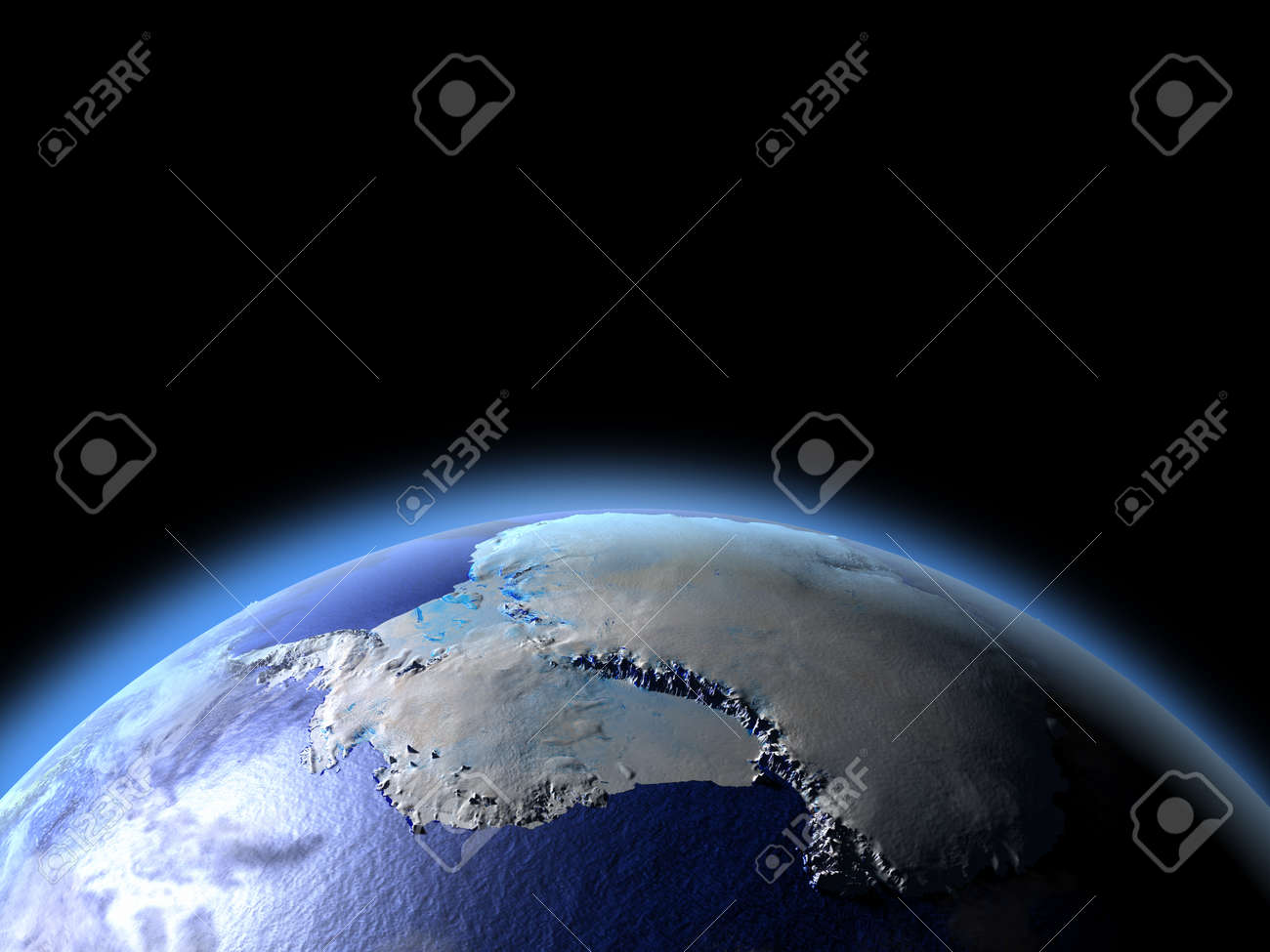 宇宙で地球の軌道から南極 詳細な惑星の表面に 3 D のイラスト の写真素材 画像素材 Image 宇宙で地球の軌道から南極 詳細な惑星の表面に 3 D のイラスト の写真素材 画像素材 Image