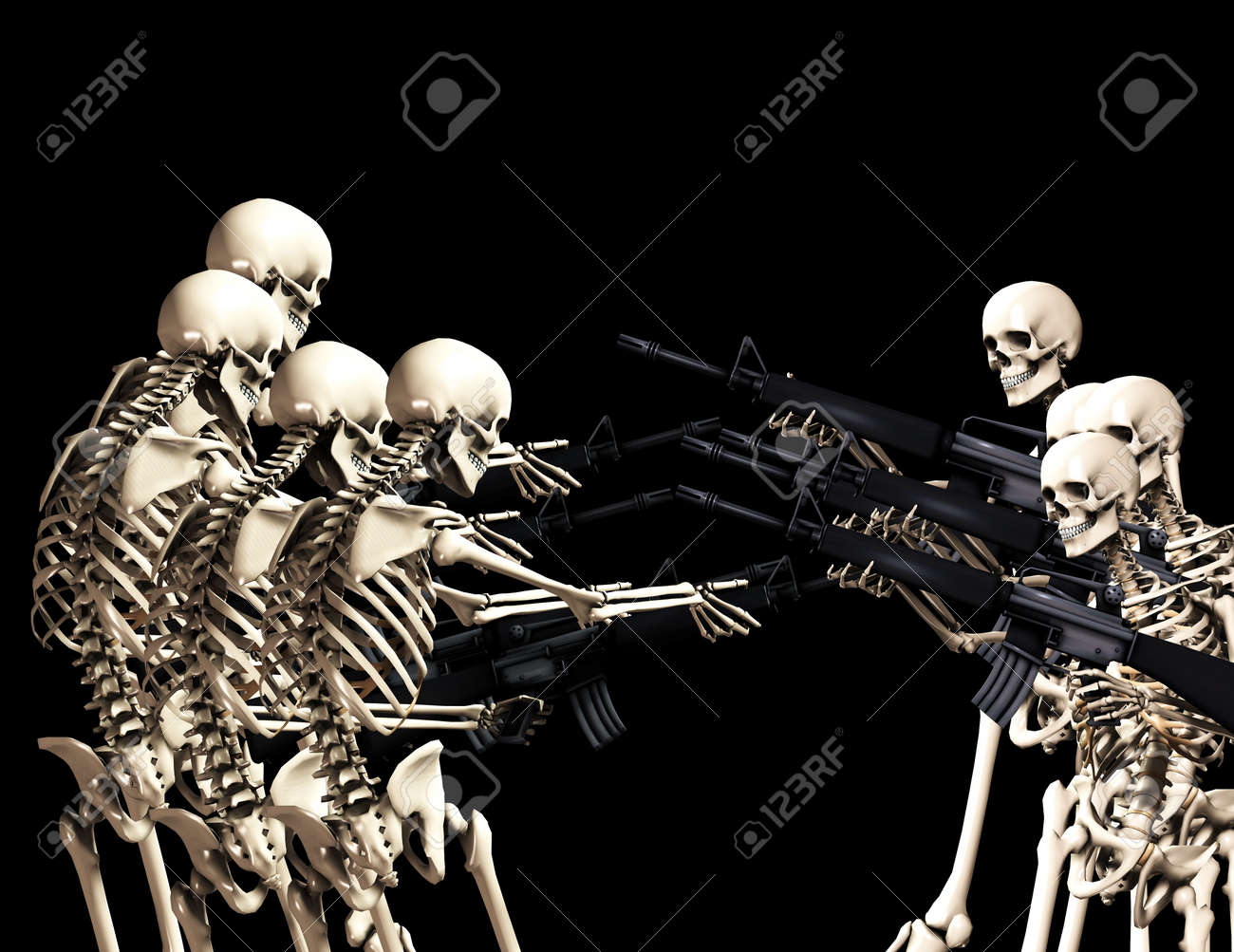 Resultado de imagen para esqueletos con armas