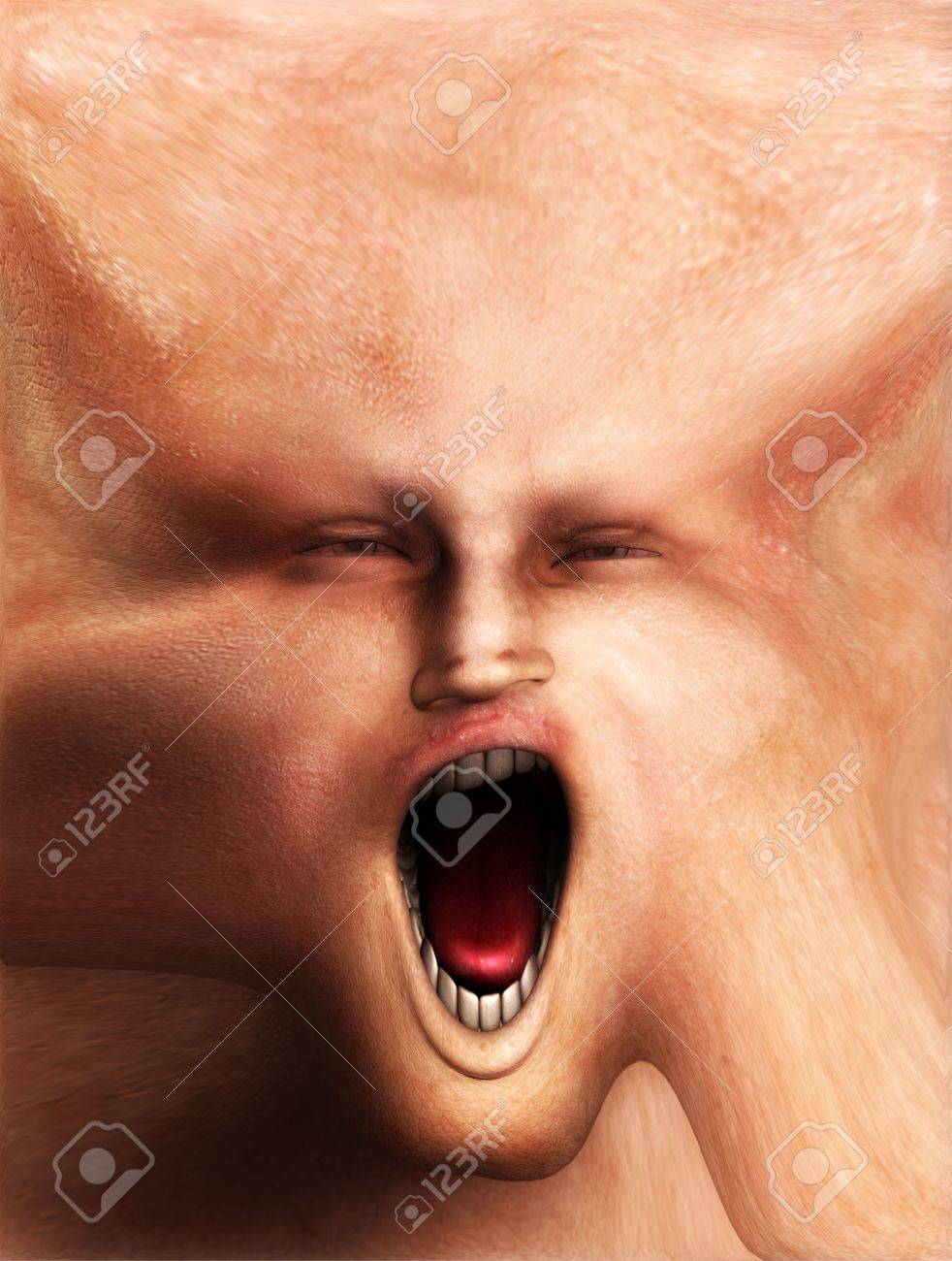 Screaming face stock photo. Image of face, scared, halloween - 3161248