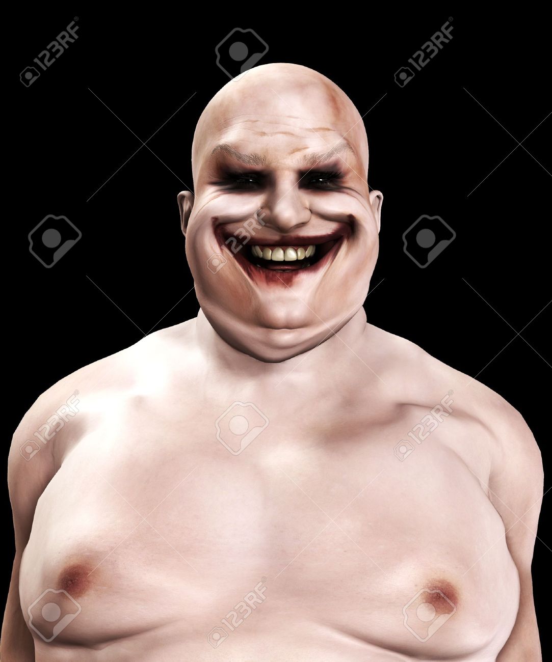 very fat and horrible