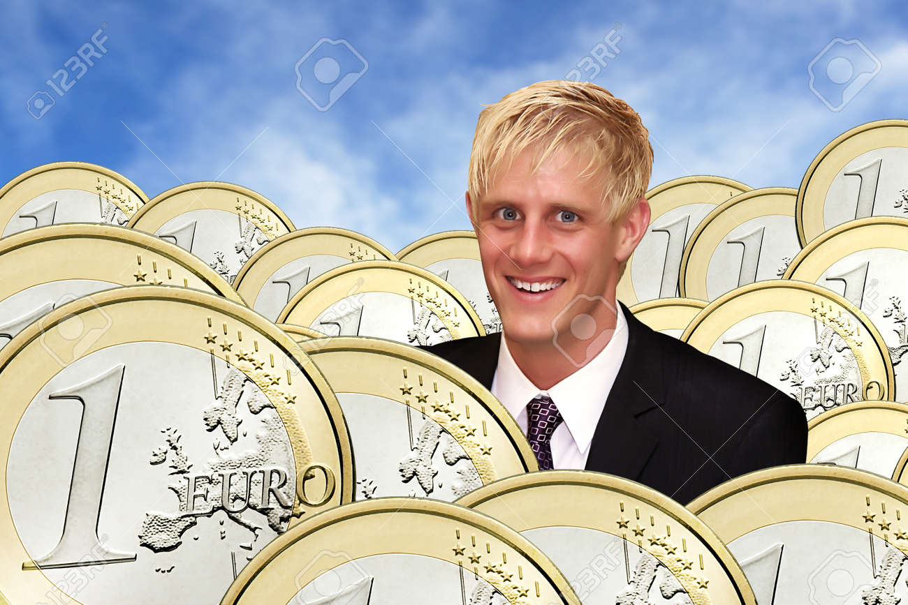 The Rich Man Is Swimming In His Money Stock Photo Picture And