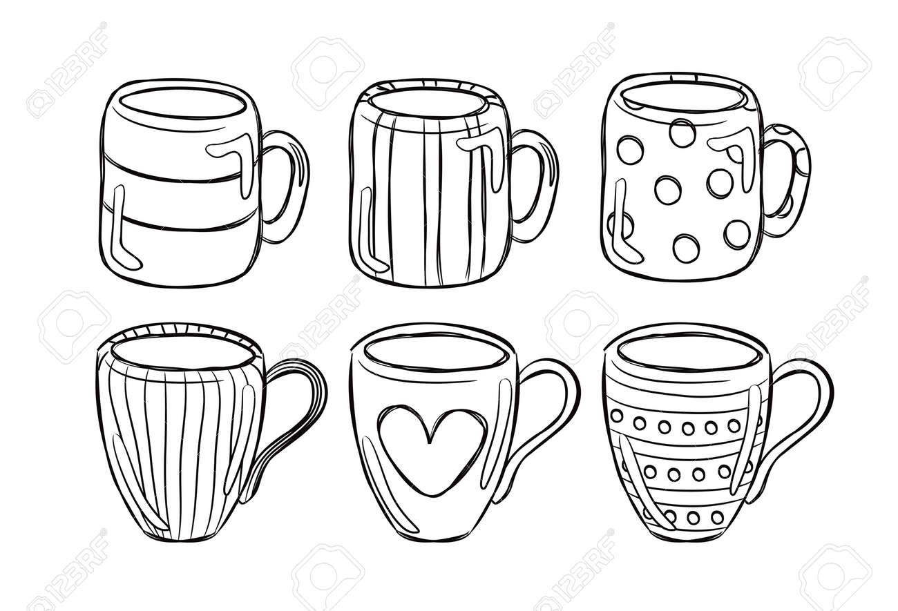 Coffee Mugs Drawing Coffee Mugs Drawing