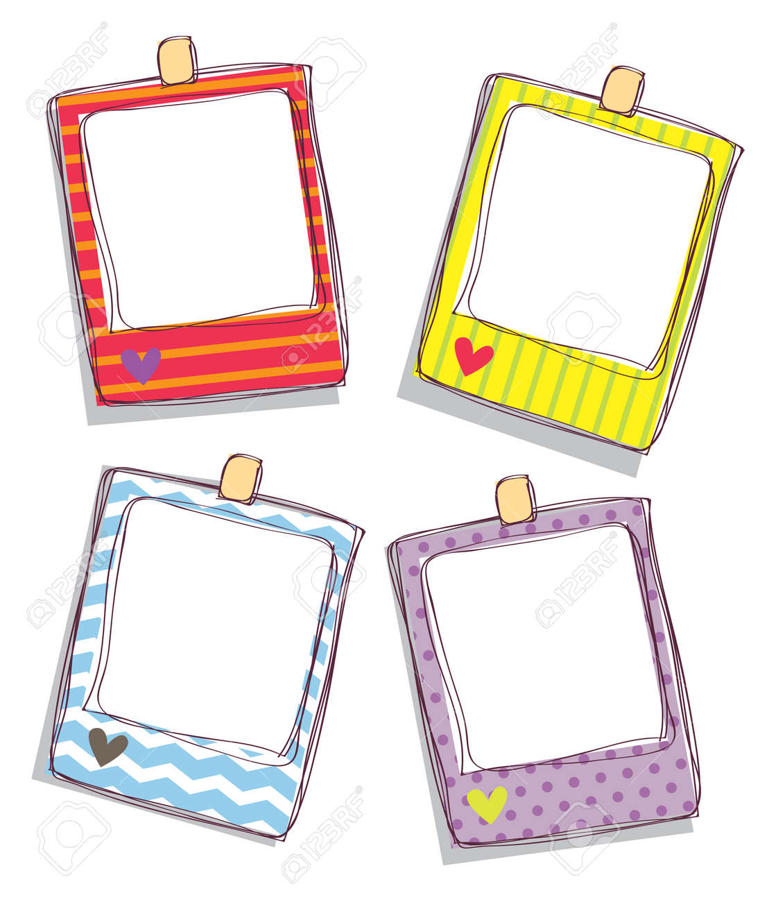 かわいいフレームのセットです のイラスト素材 ベクタ Image かわいいフレームのセットです のイラスト素材 ベクタ Image