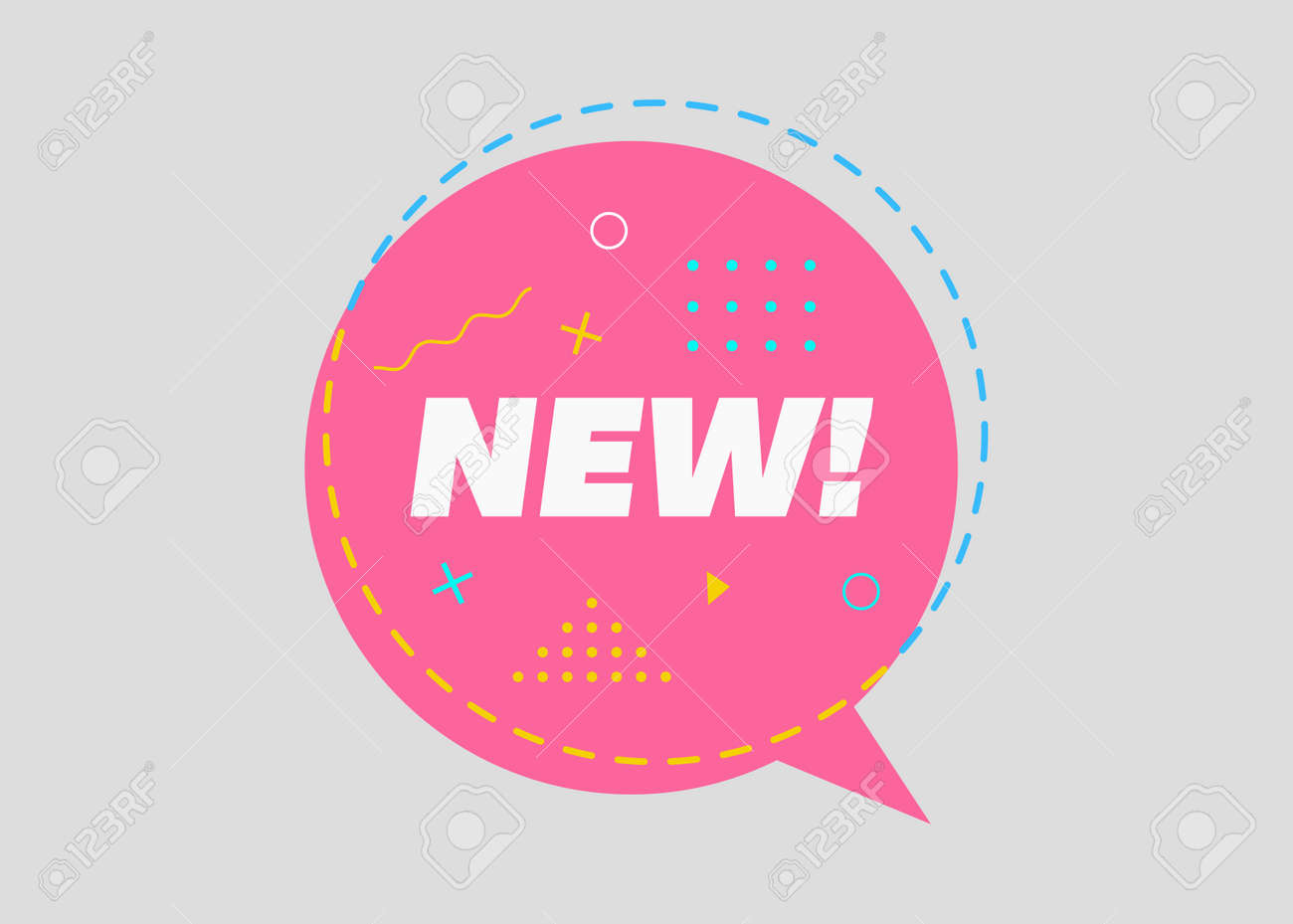trendy sale geometric vector bubble half price tag business