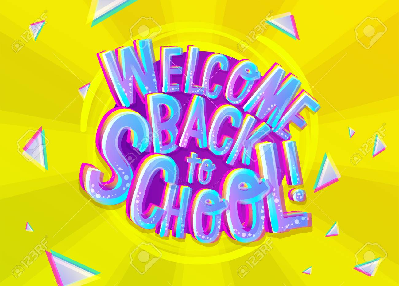 welcome back banner template