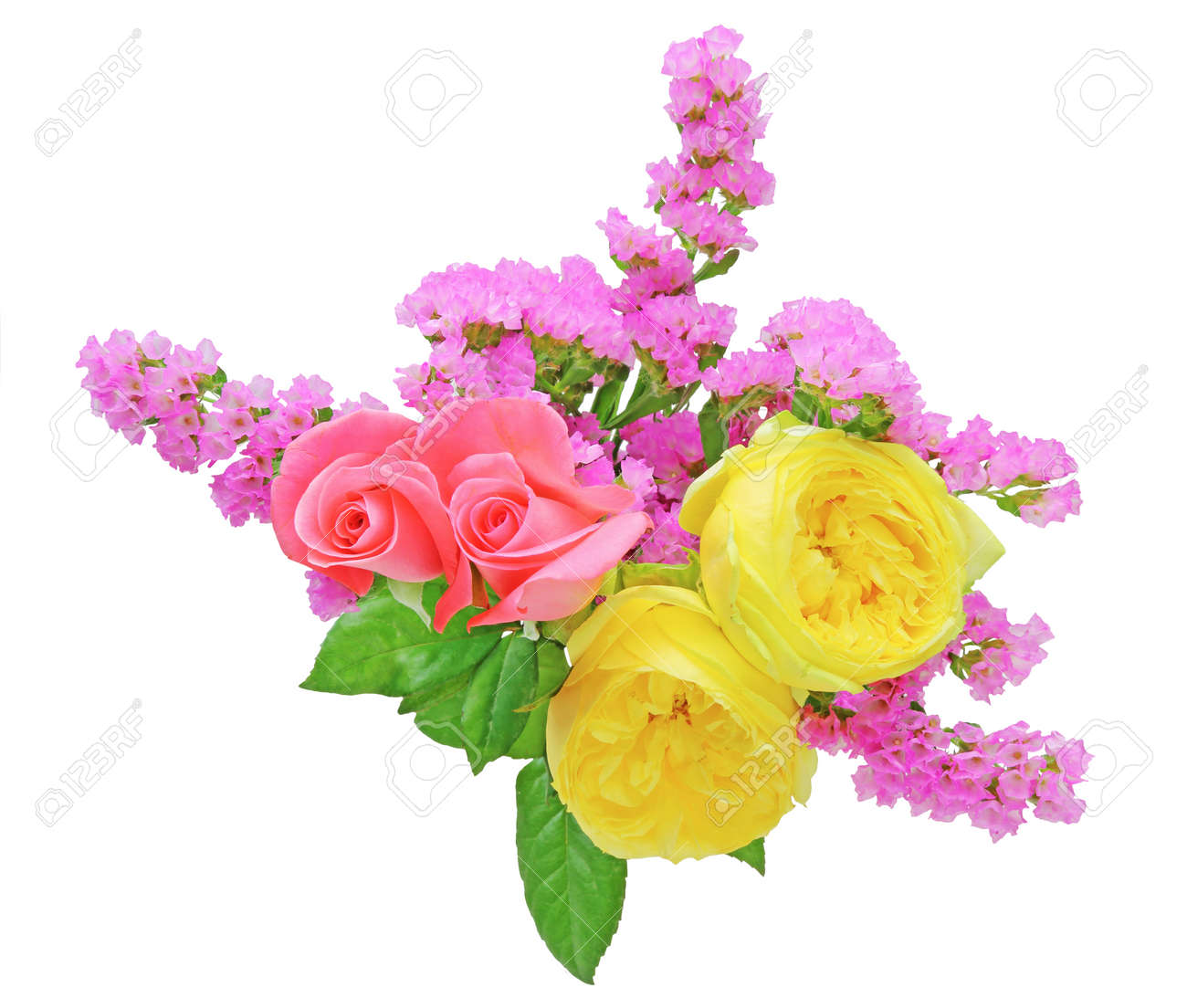 バラ スターチスの花束 の写真素材 画像素材 Image