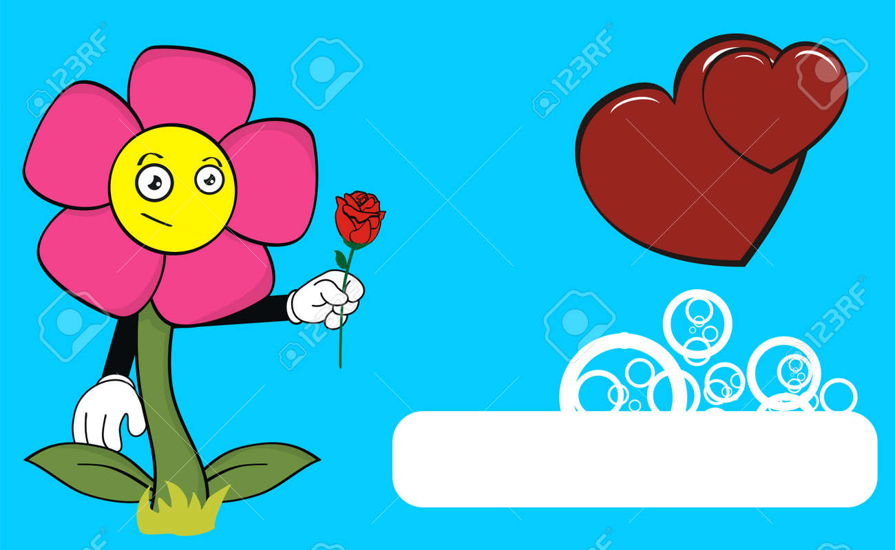 Fond Décran Personnage De Dessin Animé Fleur