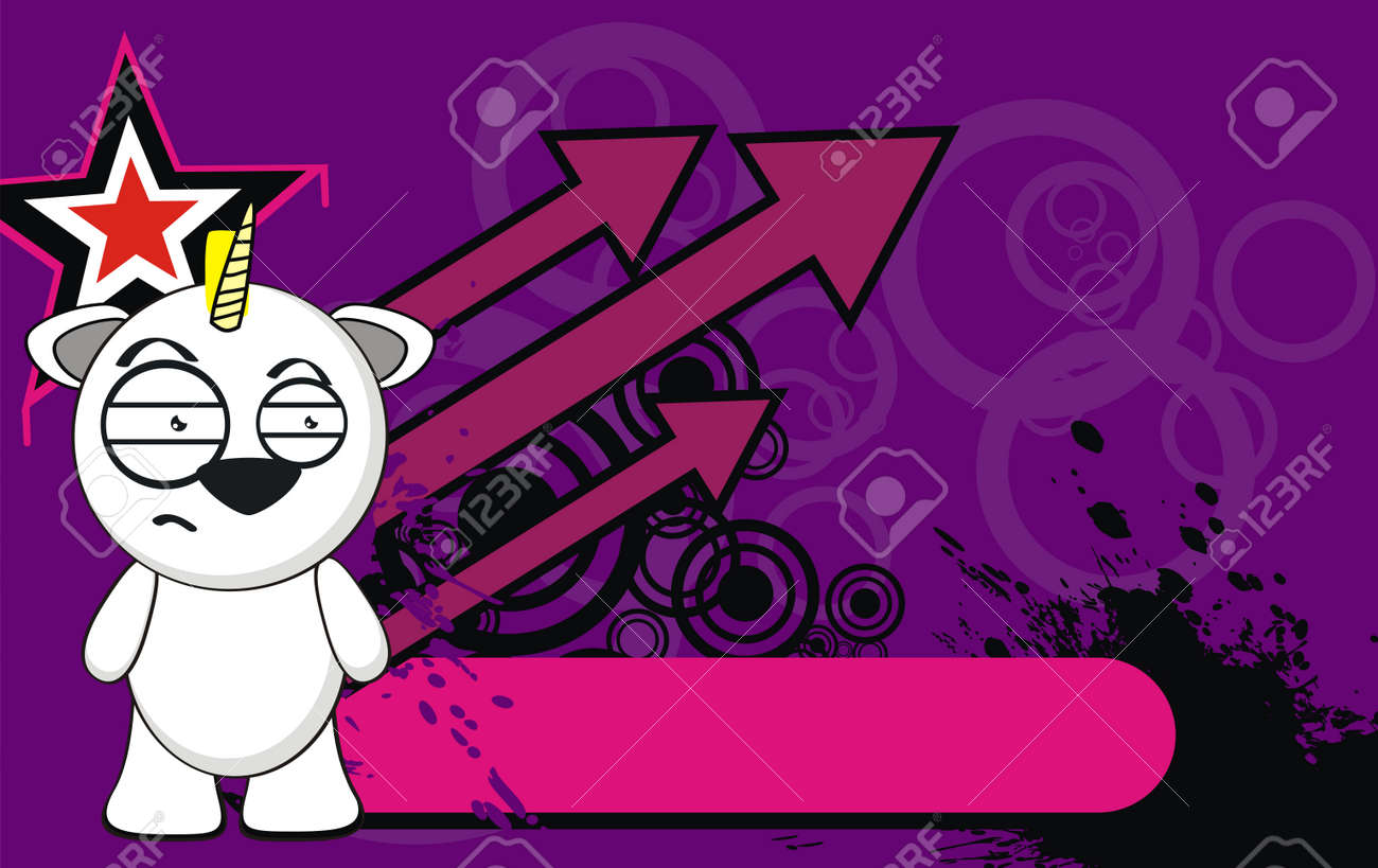 Fond De Dessin Anime Mignon Bebe Licorne En Format Vectoriel Tres Facile A Modifier Clip Art Libres De Droits Vecteurs Et Illustration Image