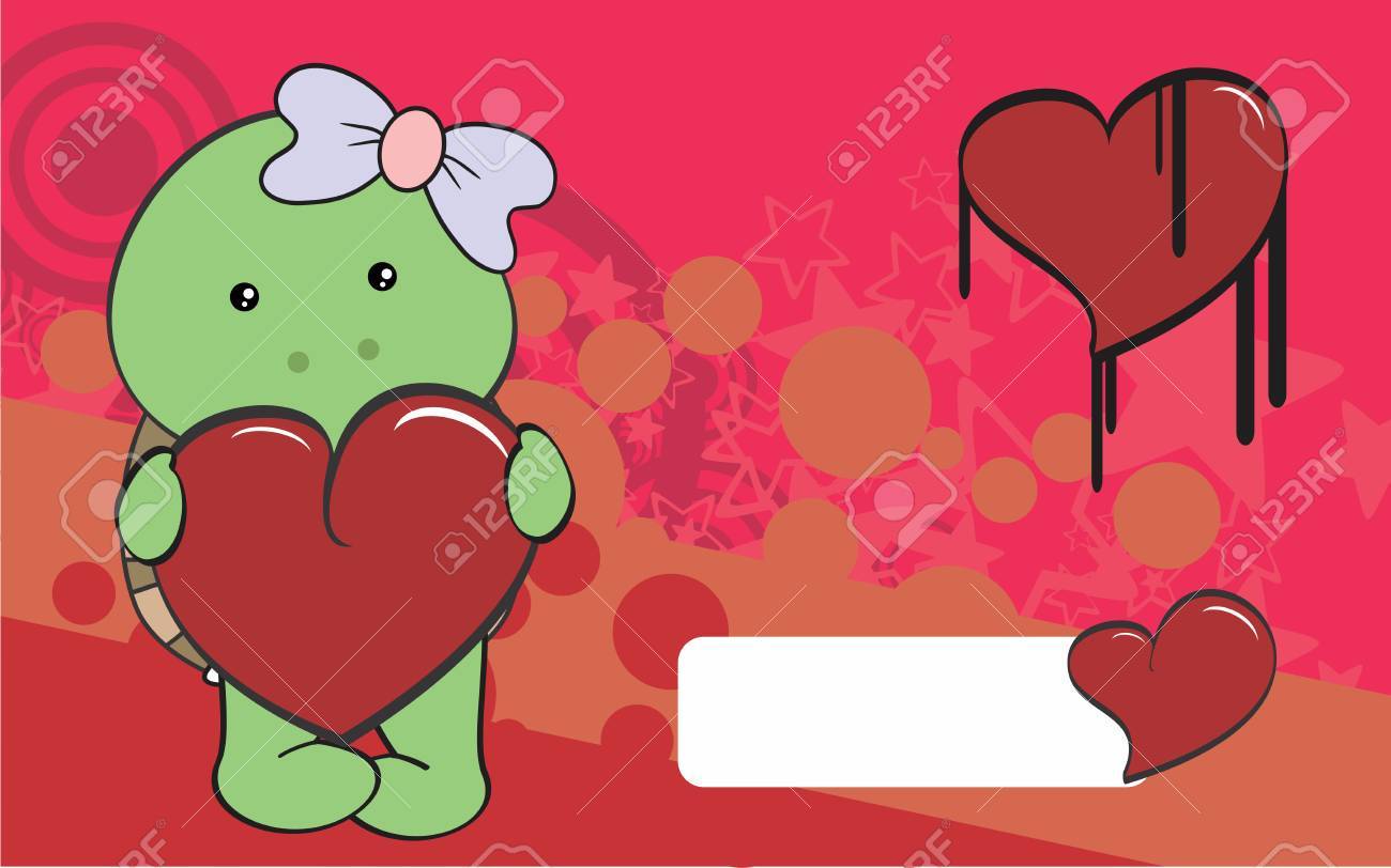 Maedchen schildkroete cartoon