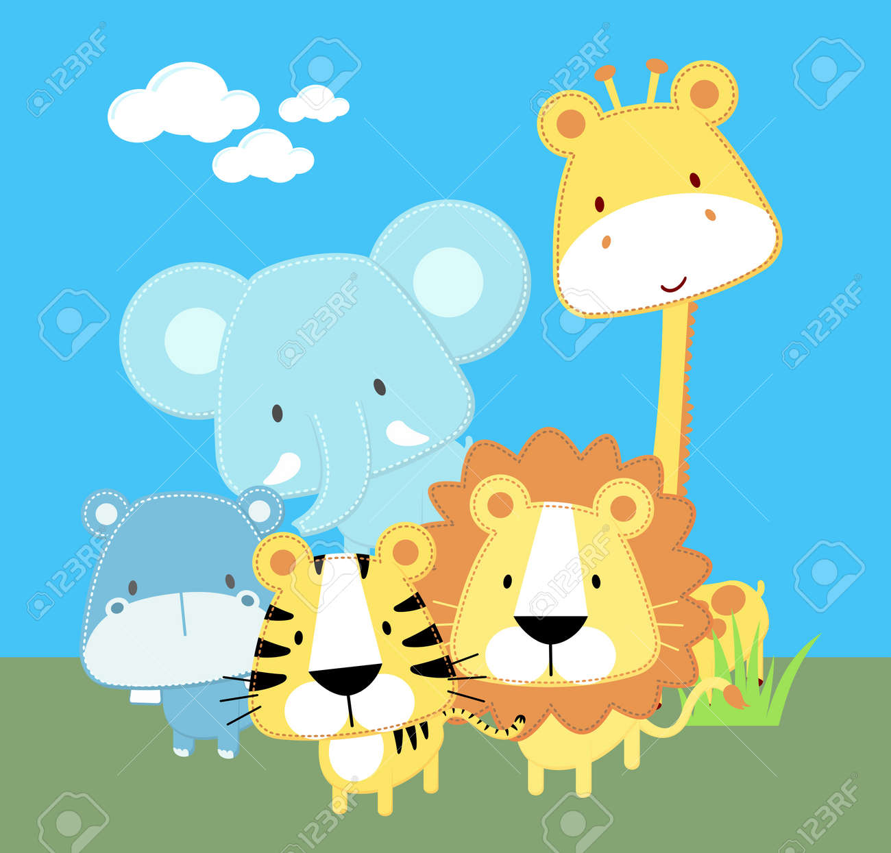 Illustration De Vecteur D Animaux Mignons De Bebe De Safari Clip Art Libres De Droits Vecteurs Et Illustration Image Illustration De Vecteur D Animaux Mignons De Bebe De Safari Clip Art Libres De Droits Vecteurs Et Illustration Image