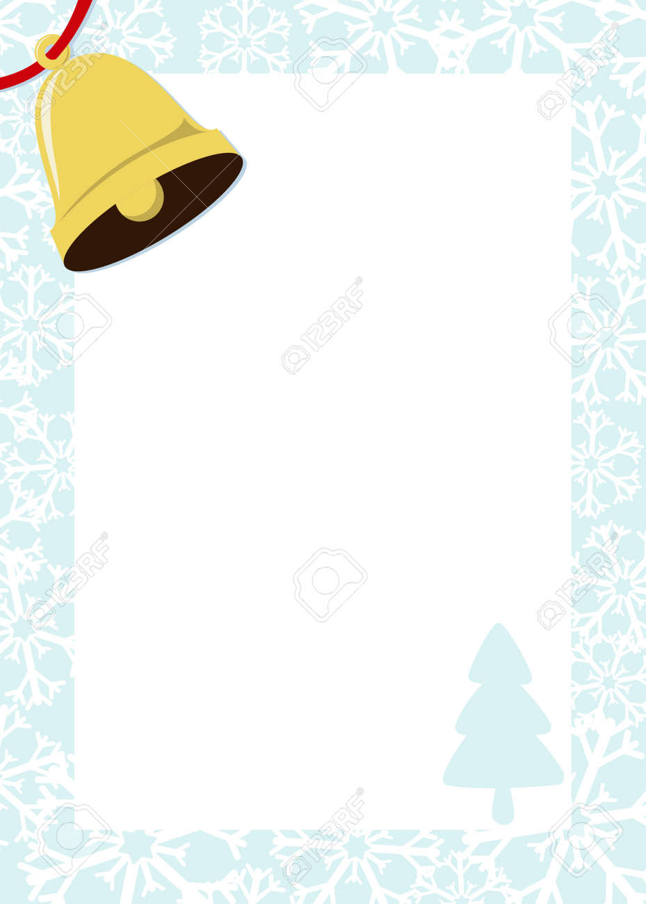 santa letter background template
