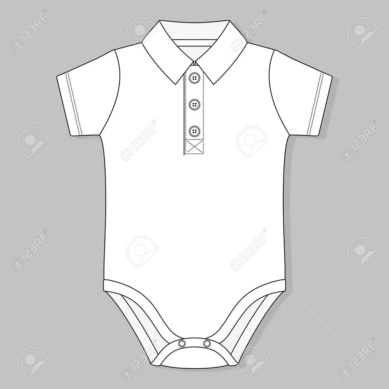 baby bodysuit with collar
