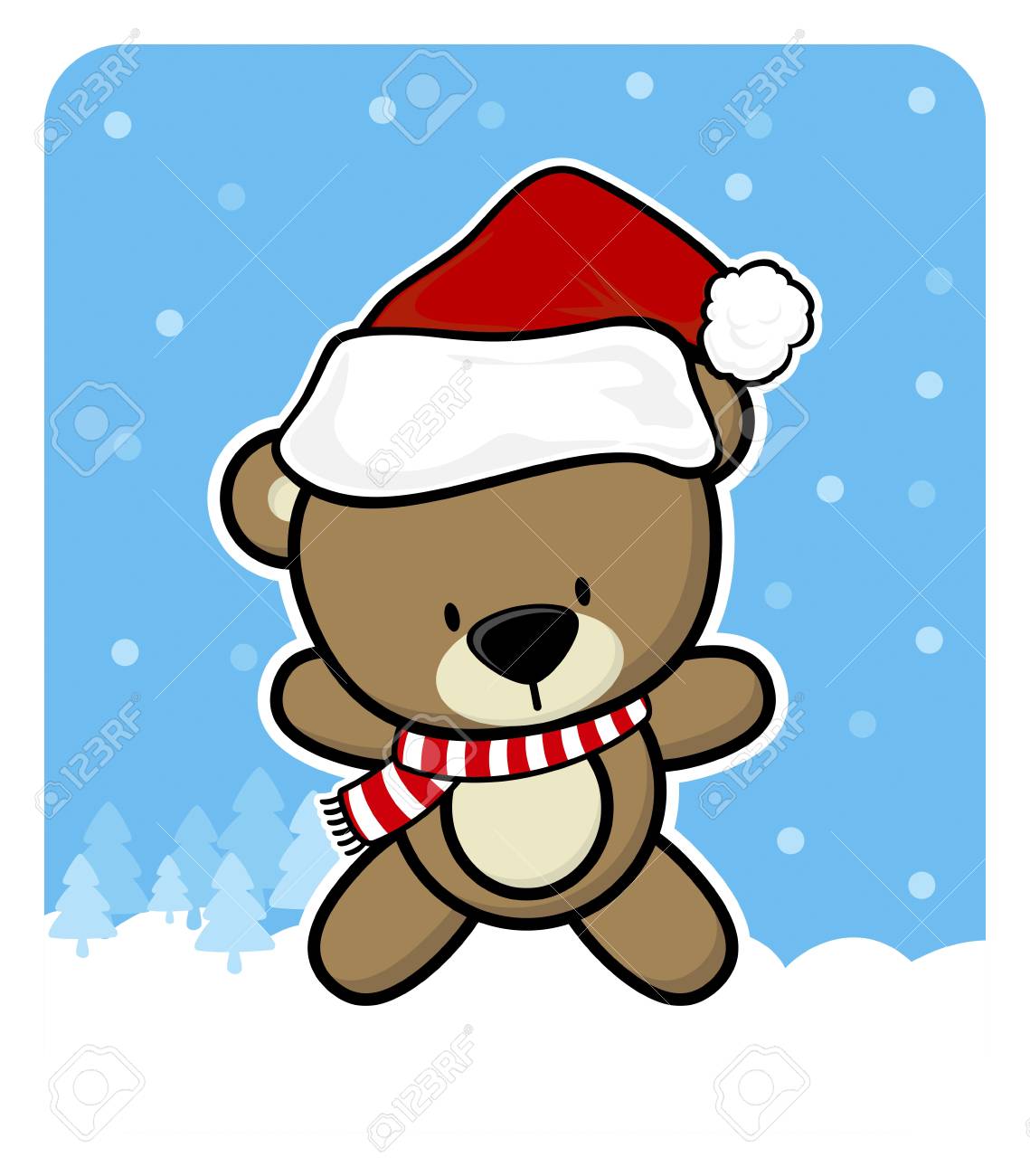santa teddy bear