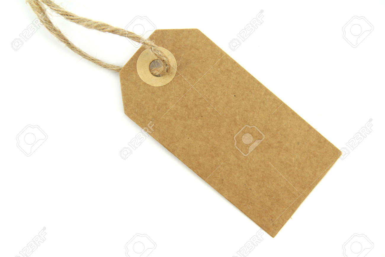 natural paper blank label with rope stock photo picture and royalty label paper