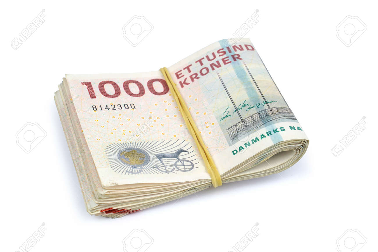 Danish Krone. ( DKK ) 1000 Krone Banknotes . Stock Photo, Picture and  Royalty Free Image. Image 116431356.