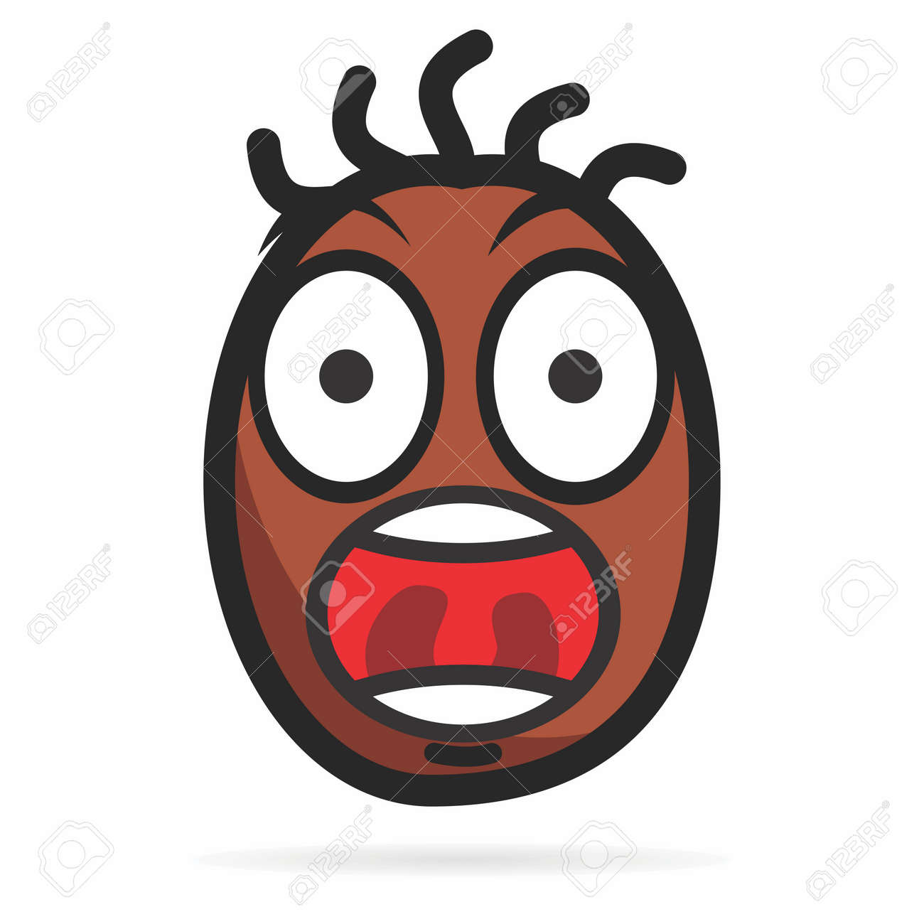 Vector De Dibujos Animados Lindo Happy Coffee Beans Caracter Vector De Dibujos Animados Lindo Happy Coffee Beans Caracter