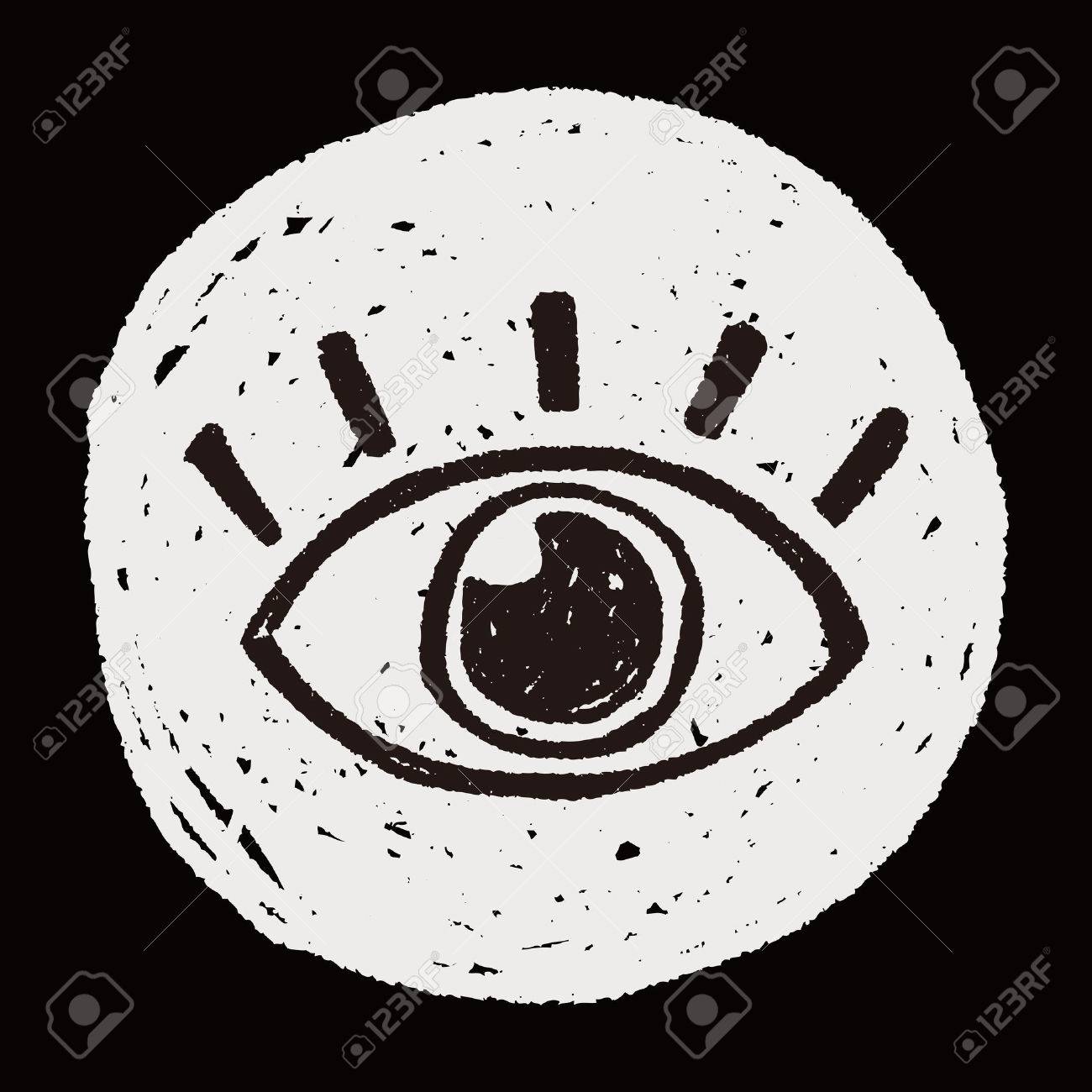 目の落書きのイラスト素材・ベクター Image 41254954 