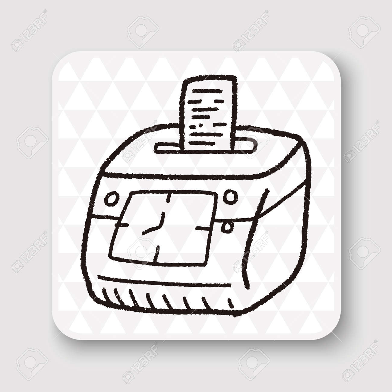 タイム カード落書きのイラスト素材 ベクタ Image 50436142