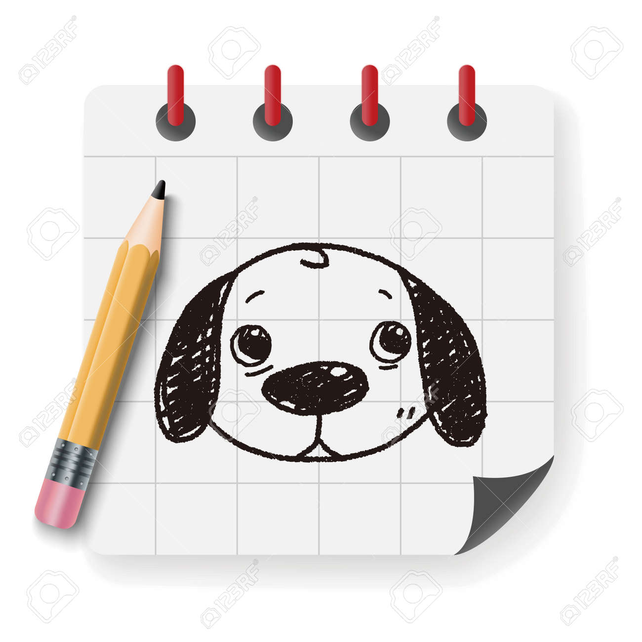 落書き犬 のイラスト素材 ベクタ Image 落書き犬 のイラスト素材 ベクタ Image