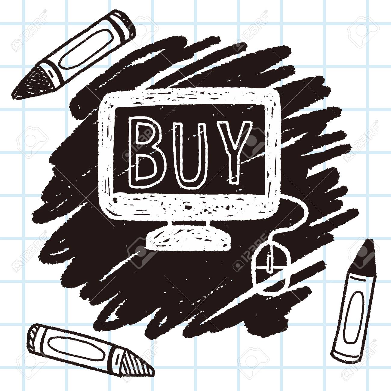 Online Shopping Doodle Royalty Free Cliparts Vectors And Stock Online Shopping Doodle Royalty Free Cliparts Vectors And Stock