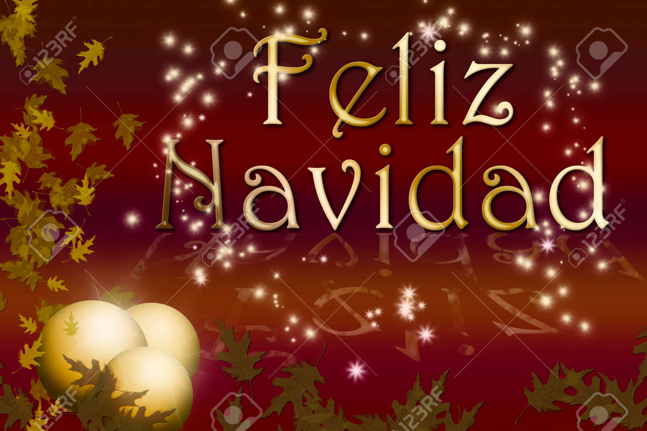 spanish merry christmas and happy new year 2017 elegant greeting