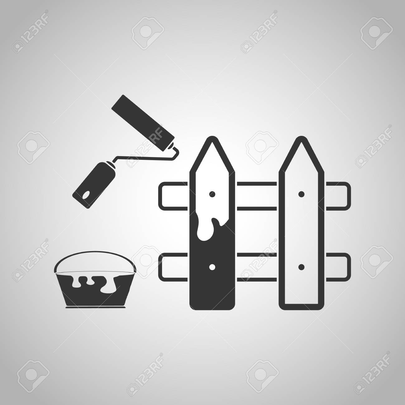 絵画壁アイコンのイラスト素材 ベクタ Image