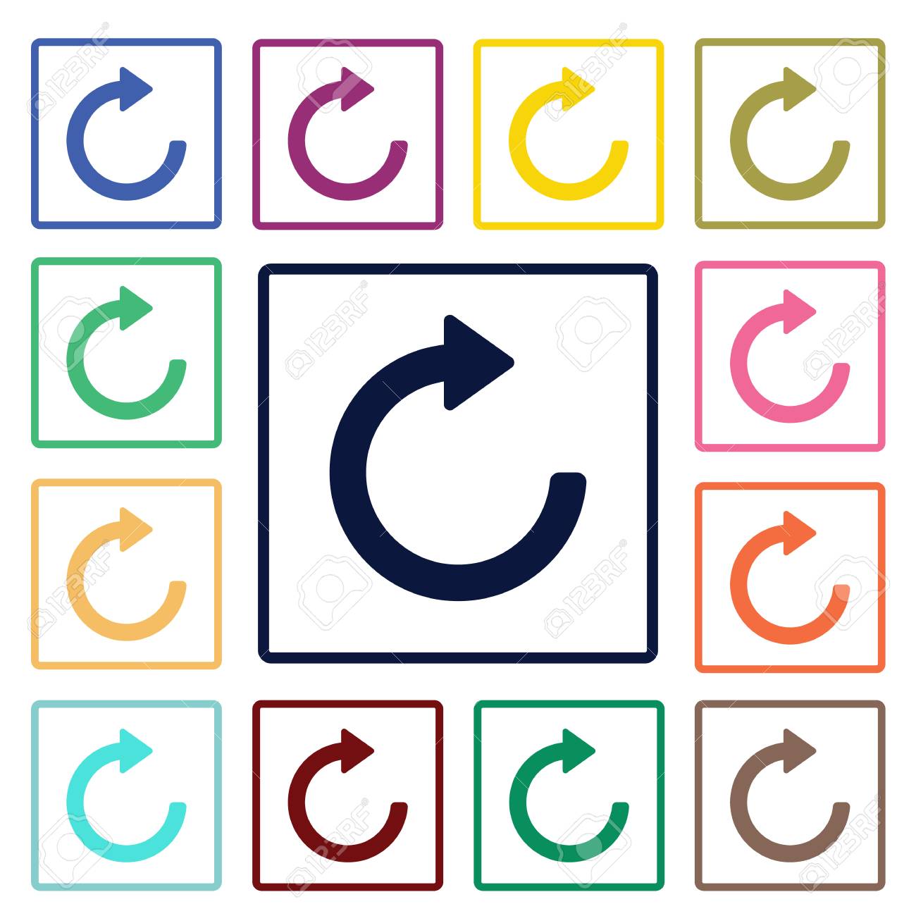 繰り返しアイコン のイラスト素材 ベクタ Image