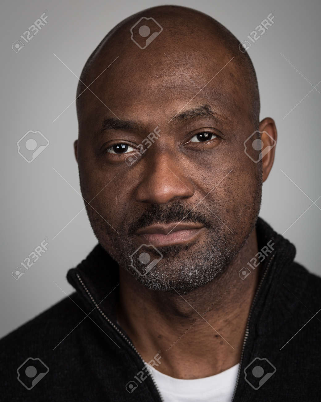 portrait of a bald