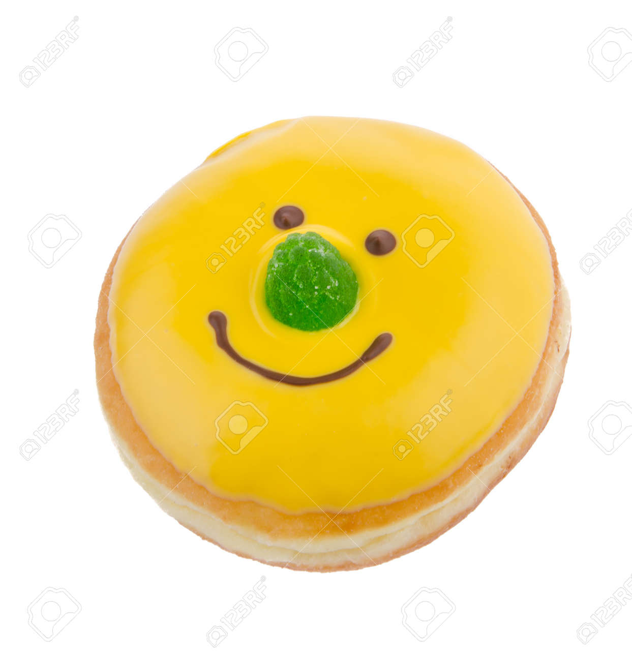 Donut, Funny Donut Face On The Background Stock Photo, Picture and Royalty  Free Image. Image 16886656., image size:1243x1300