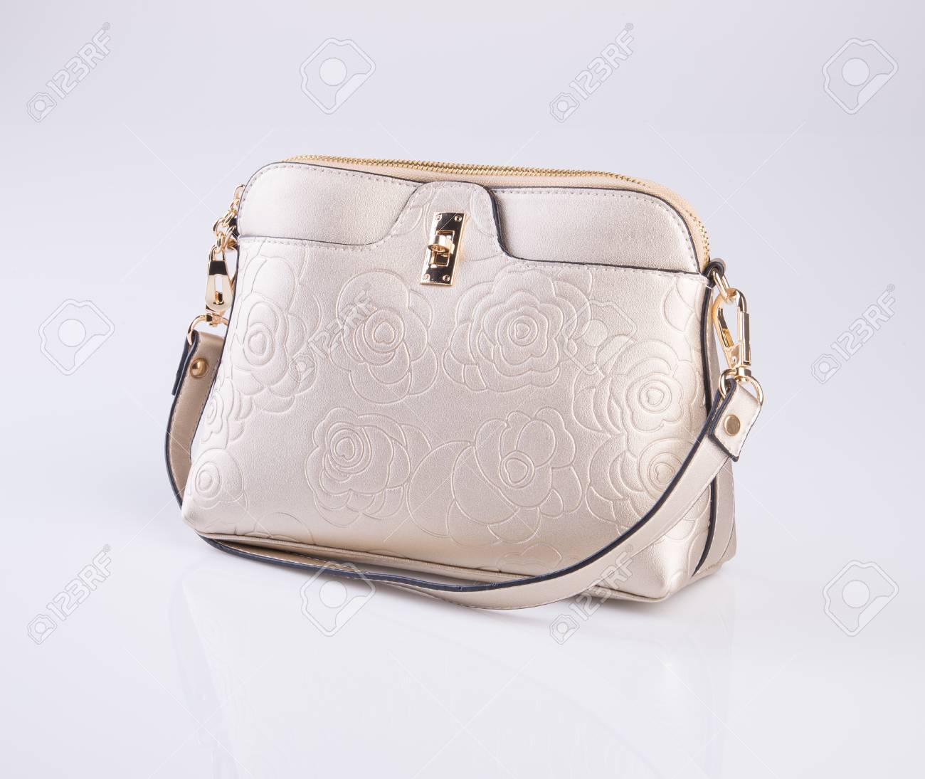 gold colour bag
