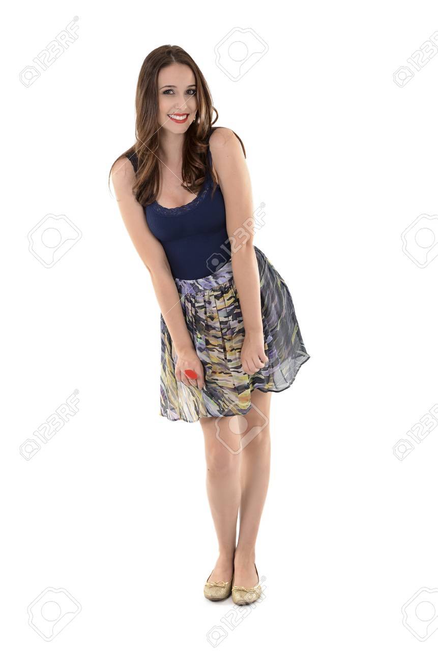 girl in skirt