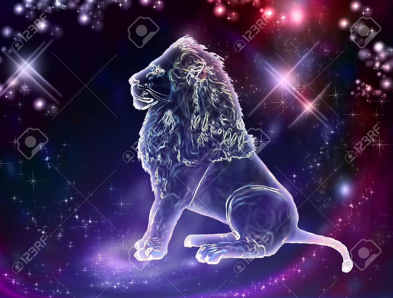 Lion Is The King Of Animals The Constellation Of Leo Is A Sign Stock Photo Picture And Royalty Free Image Image 48