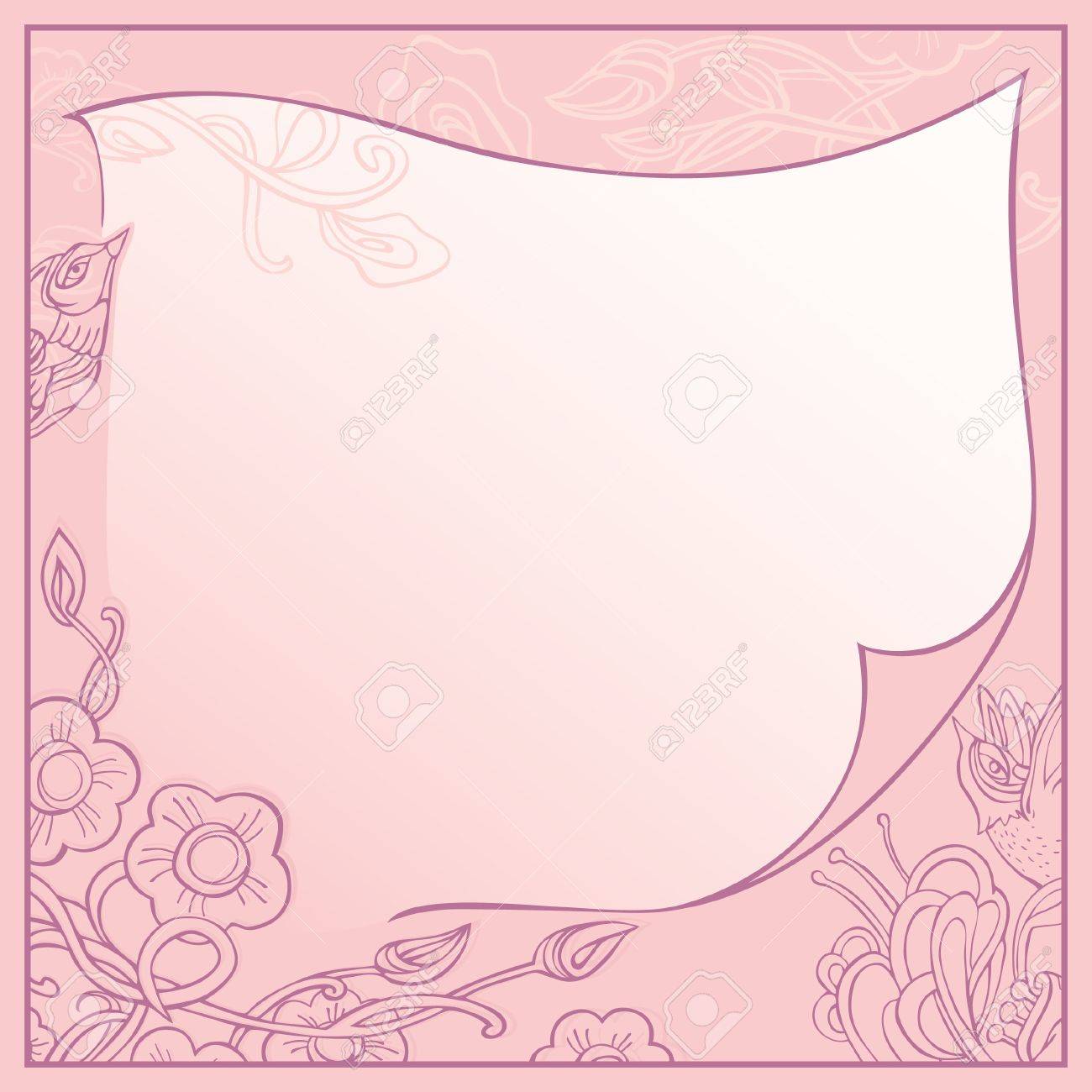 Karte Einladung Garten Eden Und Den Vogeln Lizenzfrei Nutzbare Vektorgrafiken Clip Arts Illustrationen Image 13403325