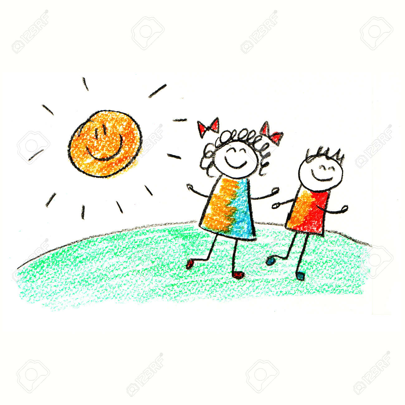 幸せな子供にカラフルな絵 子供の描画スタイル の写真素材 画像素材 Image 幸せな子供にカラフルな絵 子供の描画スタイル の写真素材 画像素材 Image