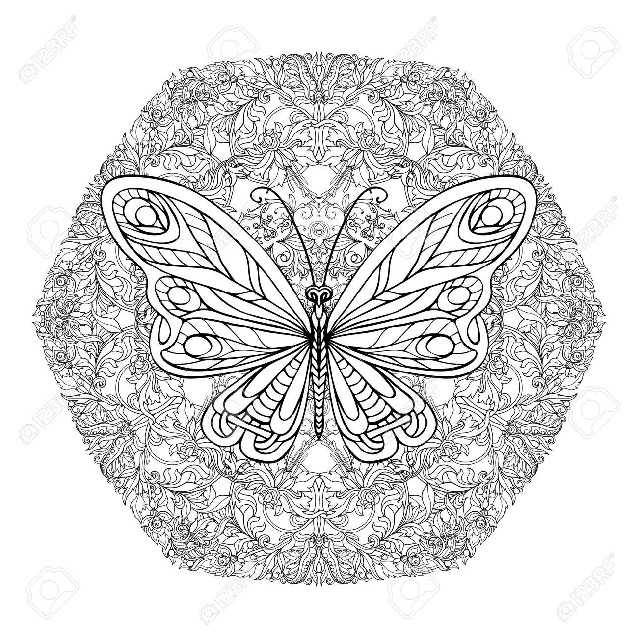 Coloring Book For Adult And Older Children Coloring Page With