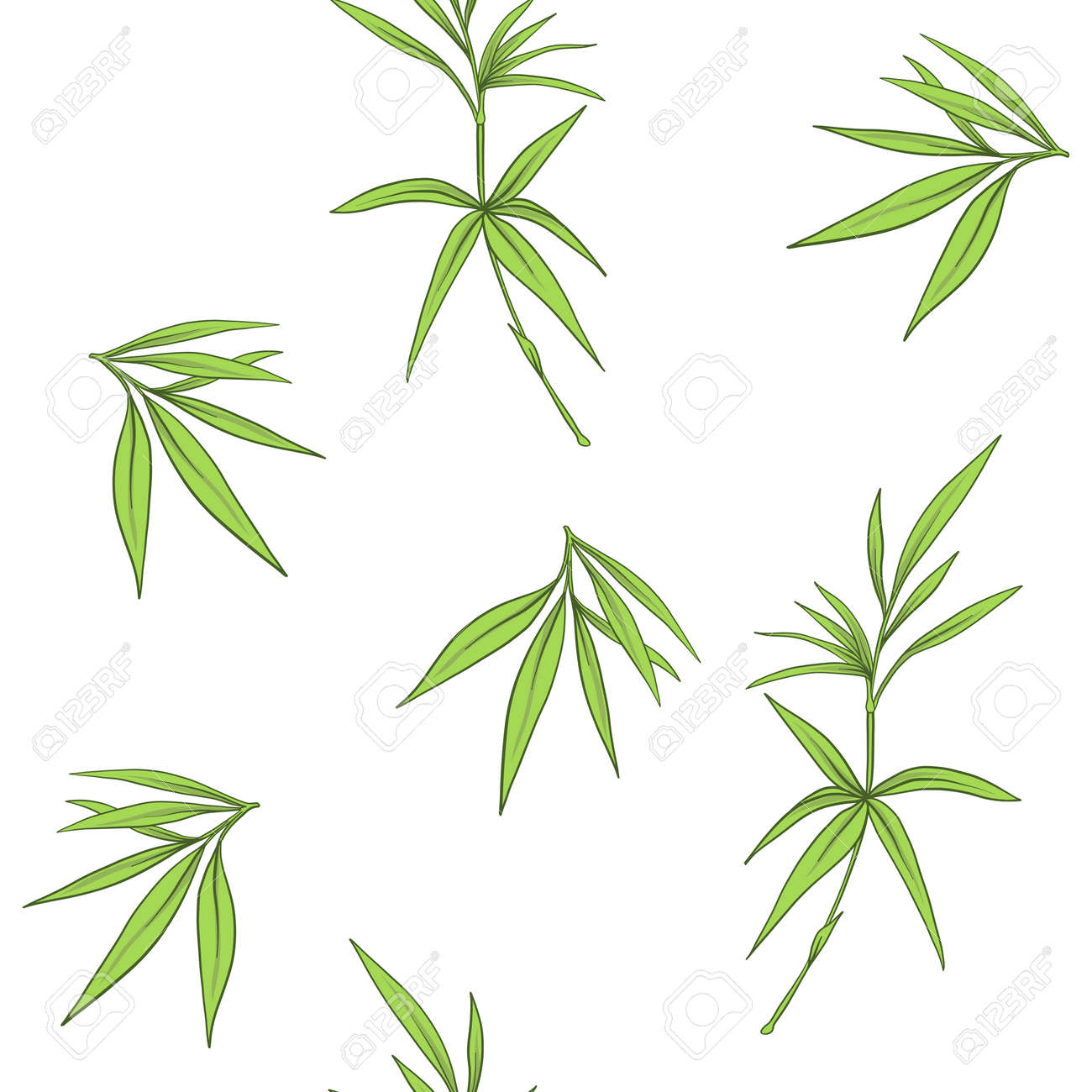 seamless pattern with bamboo