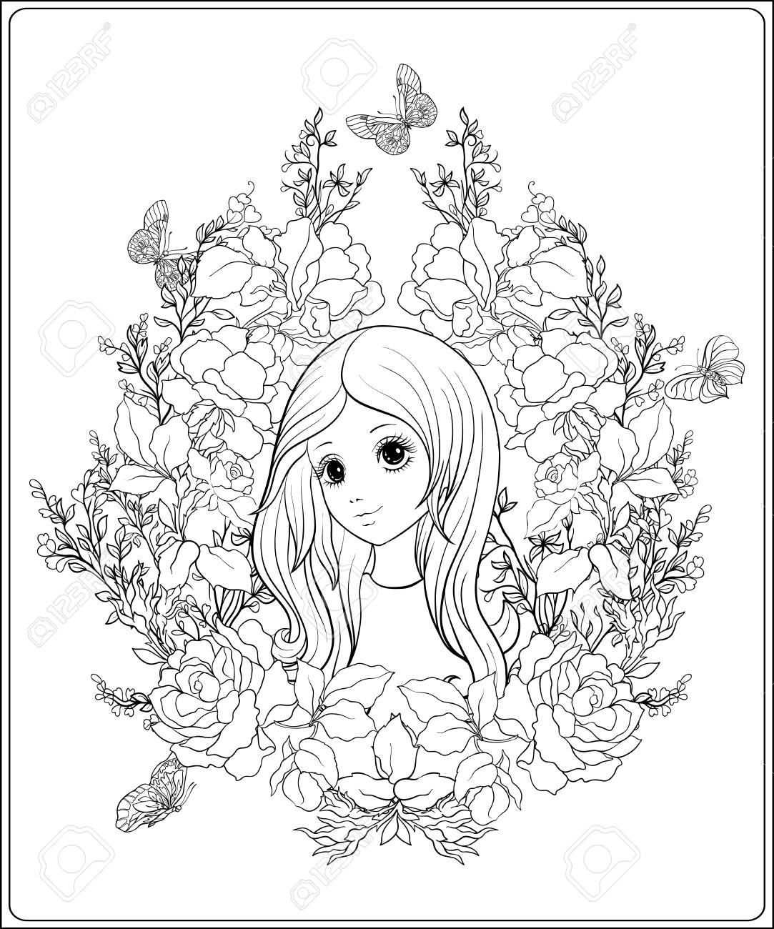 Jardin Dibujo Para Colorear