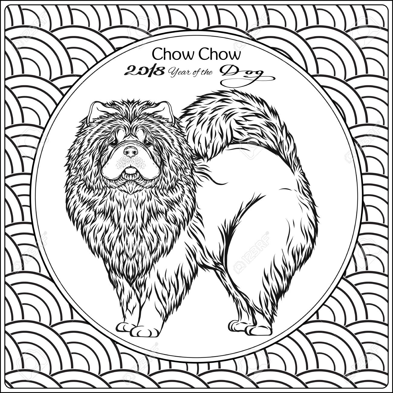Coloring Page With Dog Royalty Free Cliparts Vectors And Stock