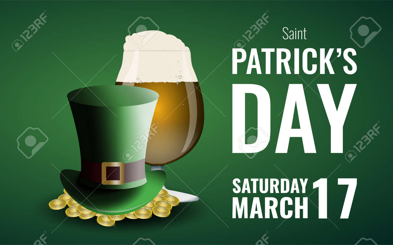 Fondo Del Día De St.patrick Fotografía De Oro Y Cerveza Fondo Del Día De St.patrick Fotografía De Oro Y Cerveza