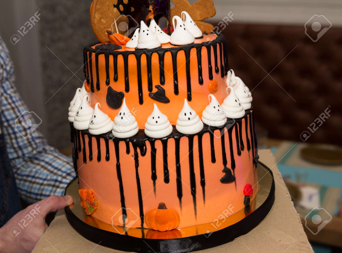Big Halloween Chocolate Cake Stock Photo Picture And Royalty Free Image Image 8633