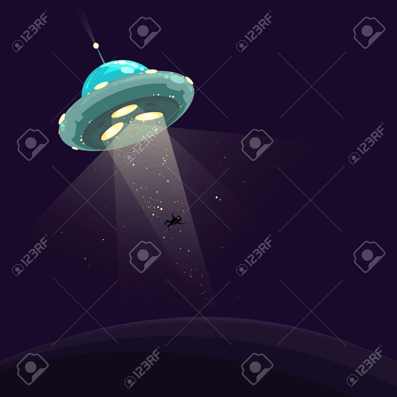 Ufo の拉致問題の面白いベクトル イラスト 宇宙船の男を誘拐します のイラスト素材 ベクタ Image Ufo の拉致問題の面白いベクトル イラスト 宇宙船の男を誘拐します のイラスト素材 ベクタ Image