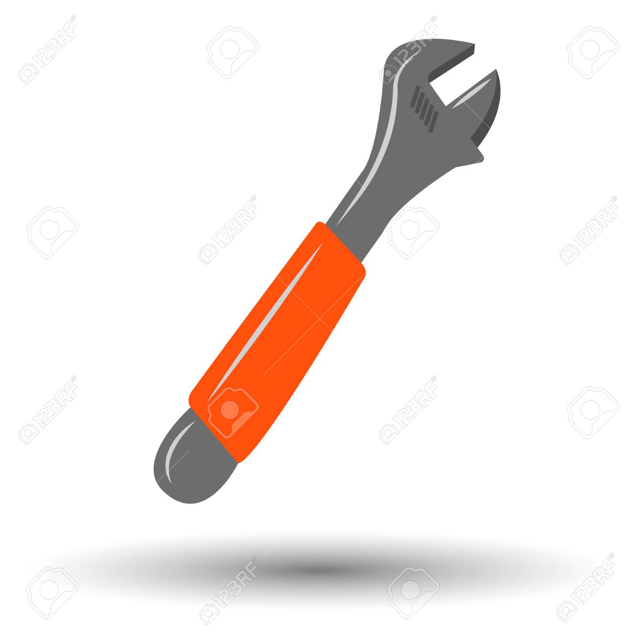 Cle A Molette Icone Coloree Vector Illustration Coloree Clip Art Libres De Droits Vecteurs Et Illustration Image 56243865