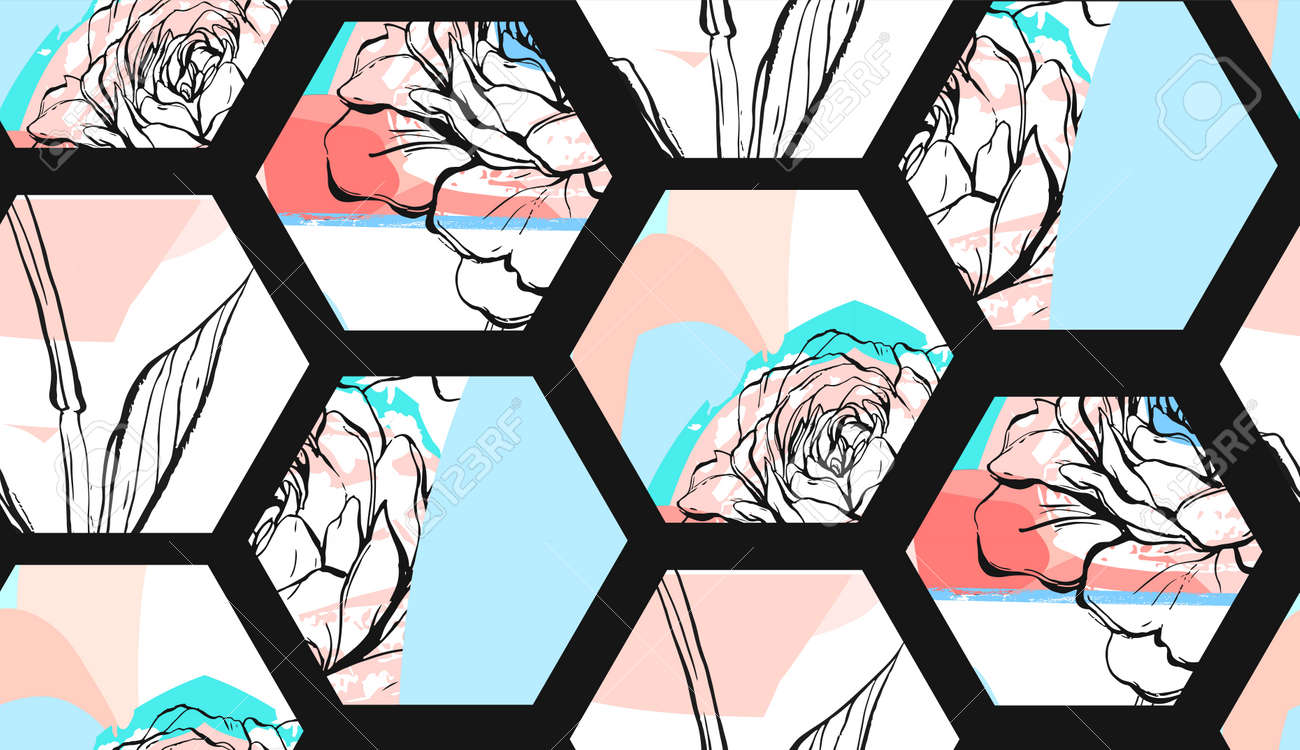 hand drawn vector abstract