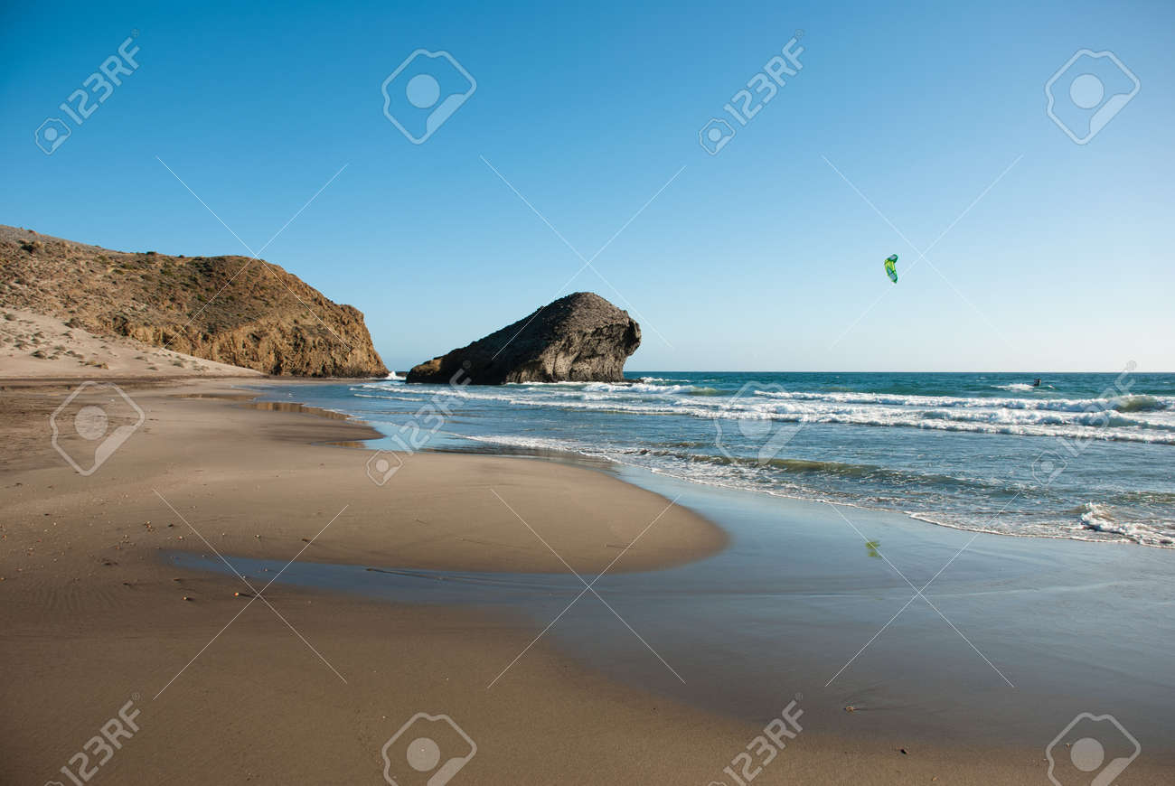 Monsul beach, Cabo de Gata natural park, AlmerÃa, Spain - 10382259 Monsul beach, Cabo de Gata natural park, AlmerÃa, Spain - 10382259