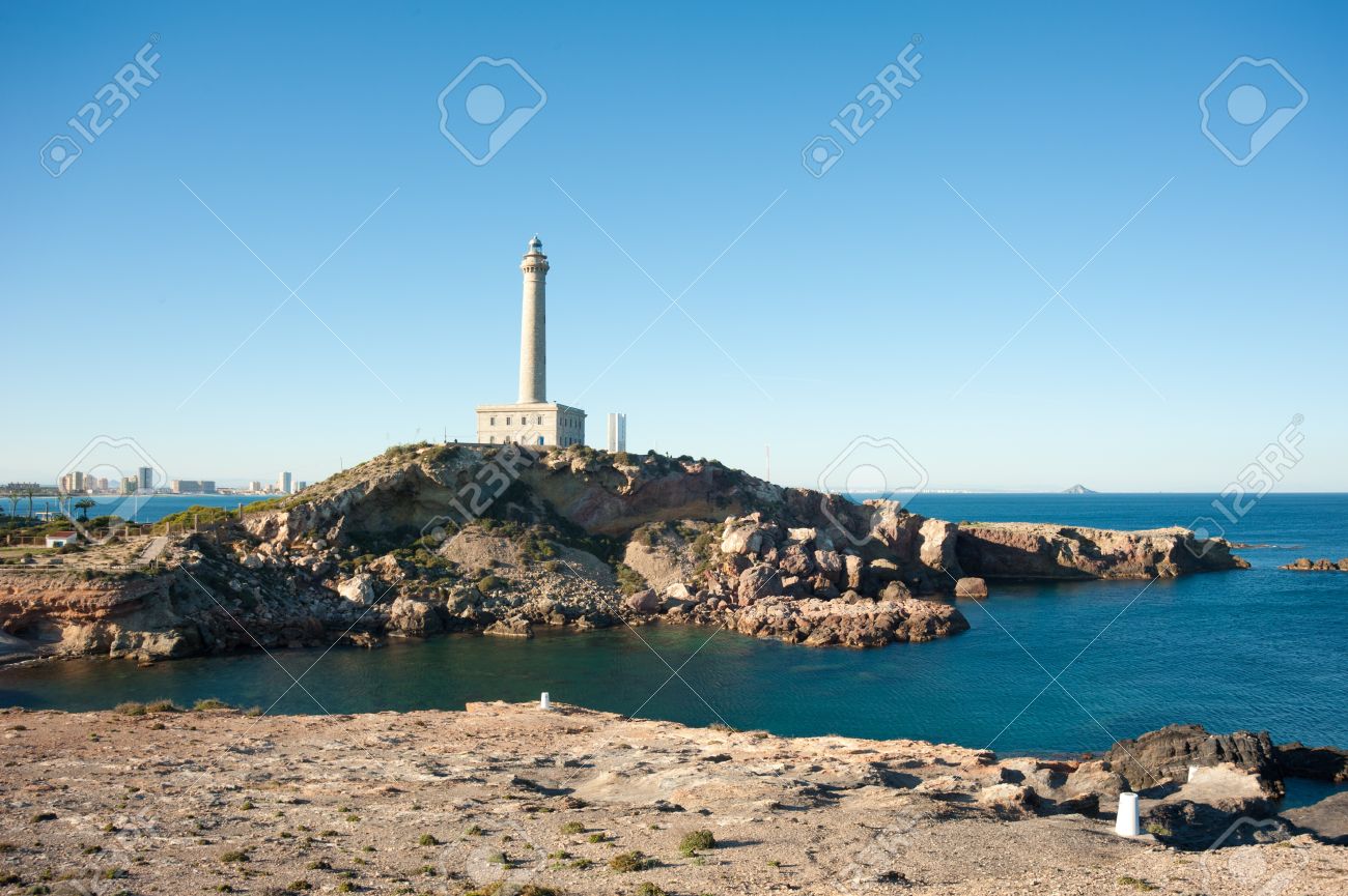 Cabo de Palos lighthouse on La Manga, Murcia, Spain - 12367978 Cabo de Palos lighthouse on La Manga, Murcia, Spain - 12367978