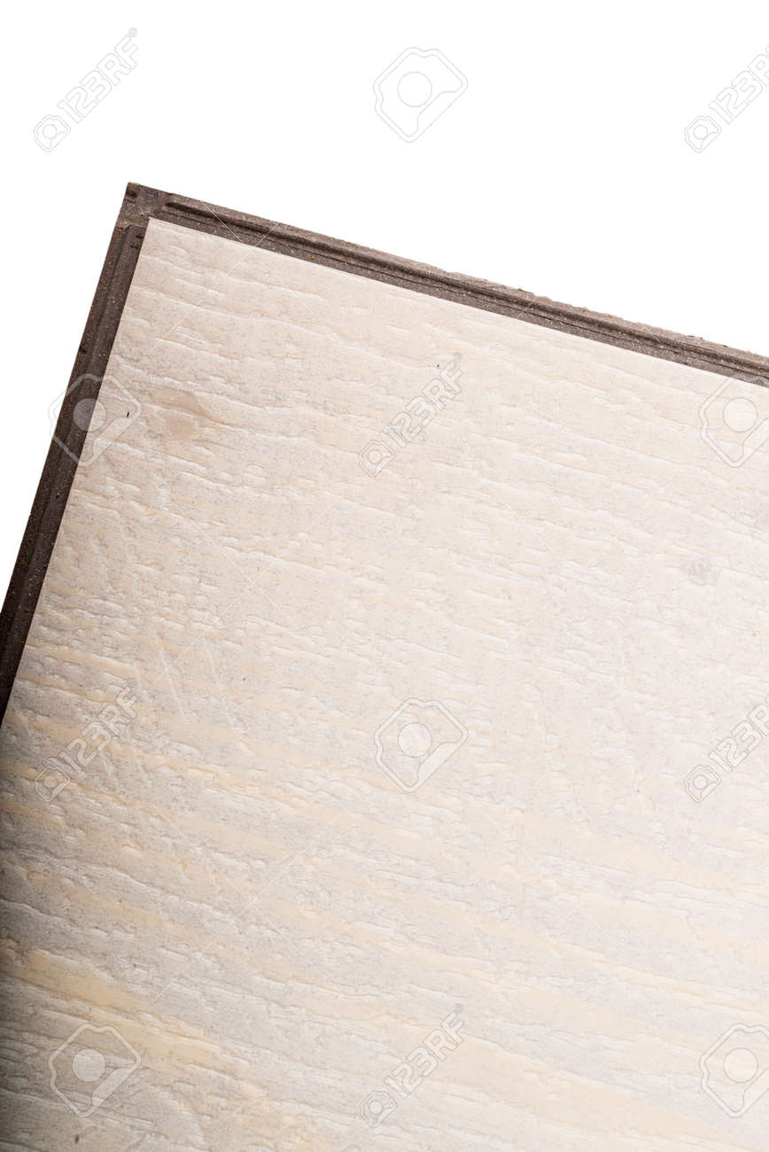 detail take of a vinyl floating flooring tile whit its lip and