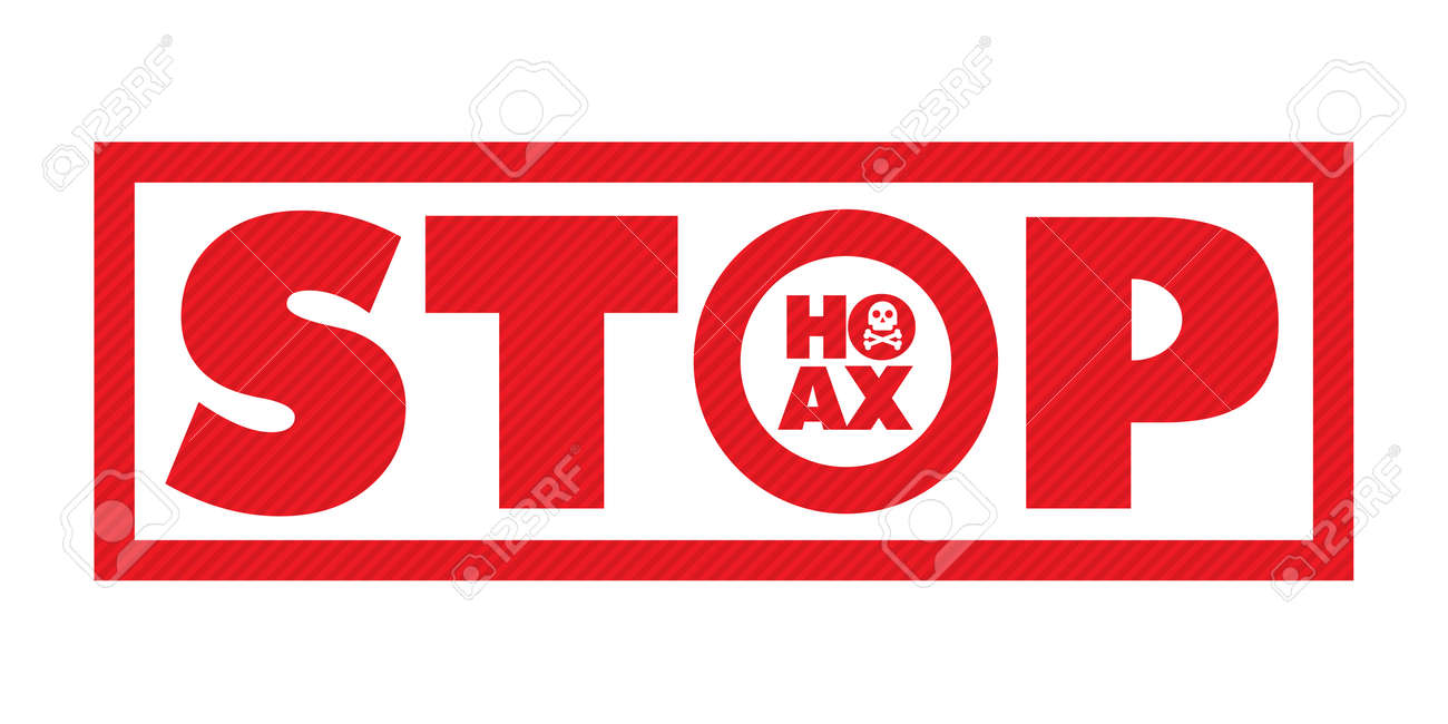 stop hoax writing on white background royalty free cliparts vectors