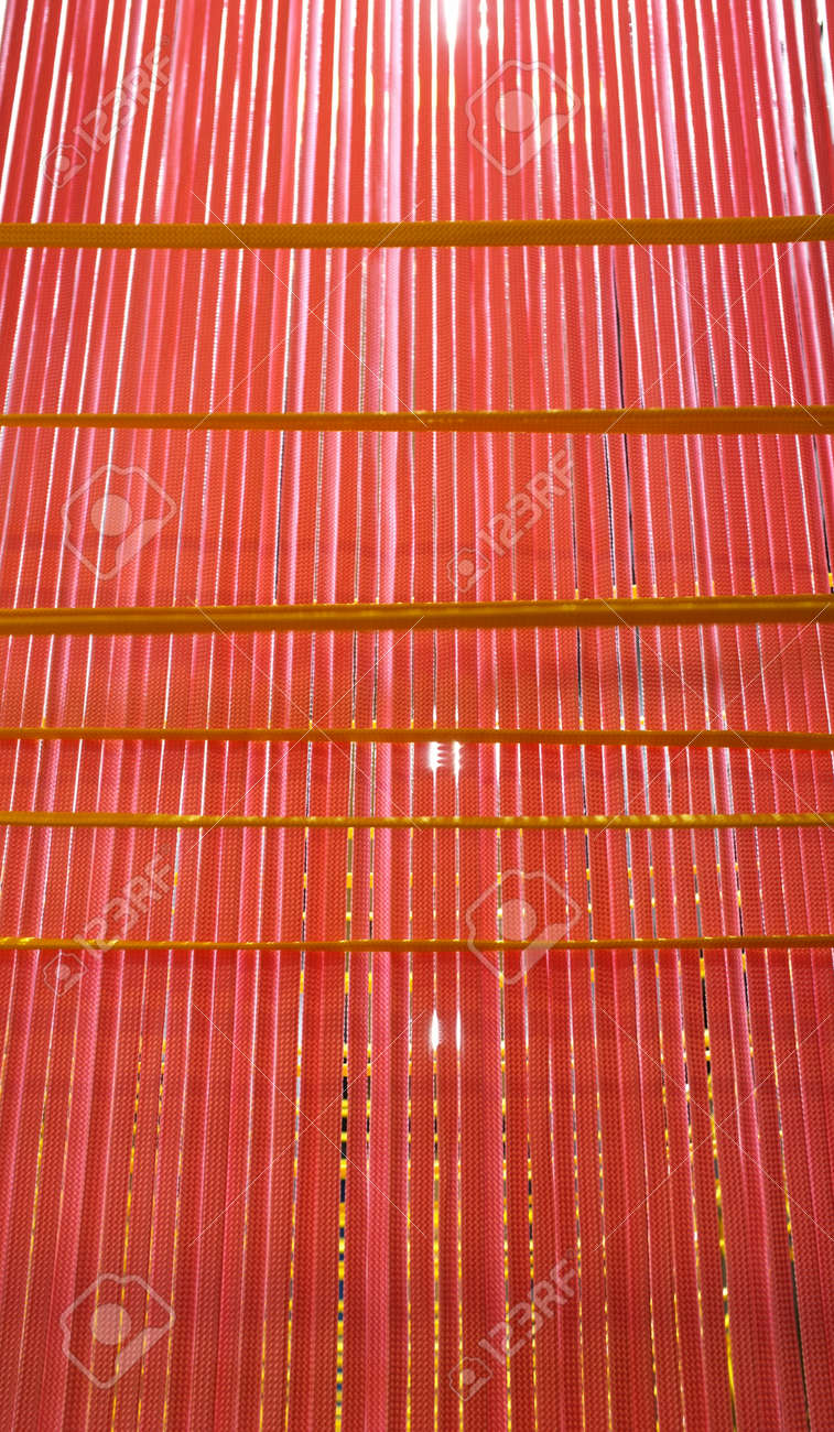 Tejido Tailandes Tejido Pared Hecha De Cuerda De Plastico