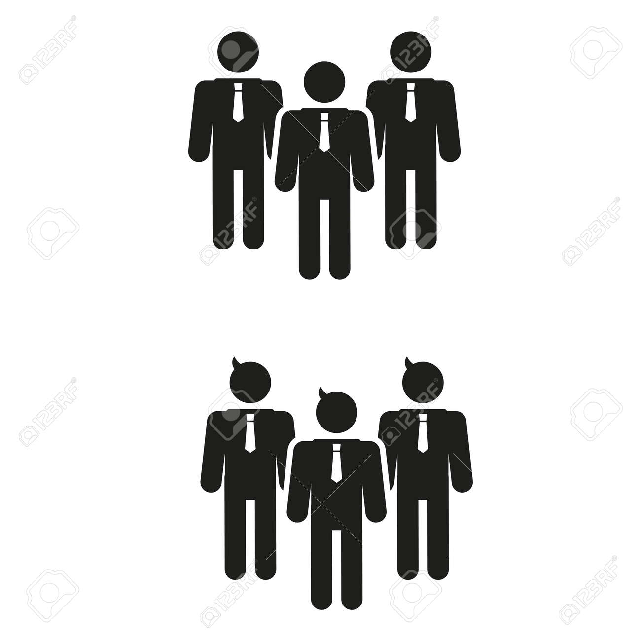 人や実業家のベクトル アイコン 概念のリーダーシップ ビジネスのイラスト素材 ベクタ Image