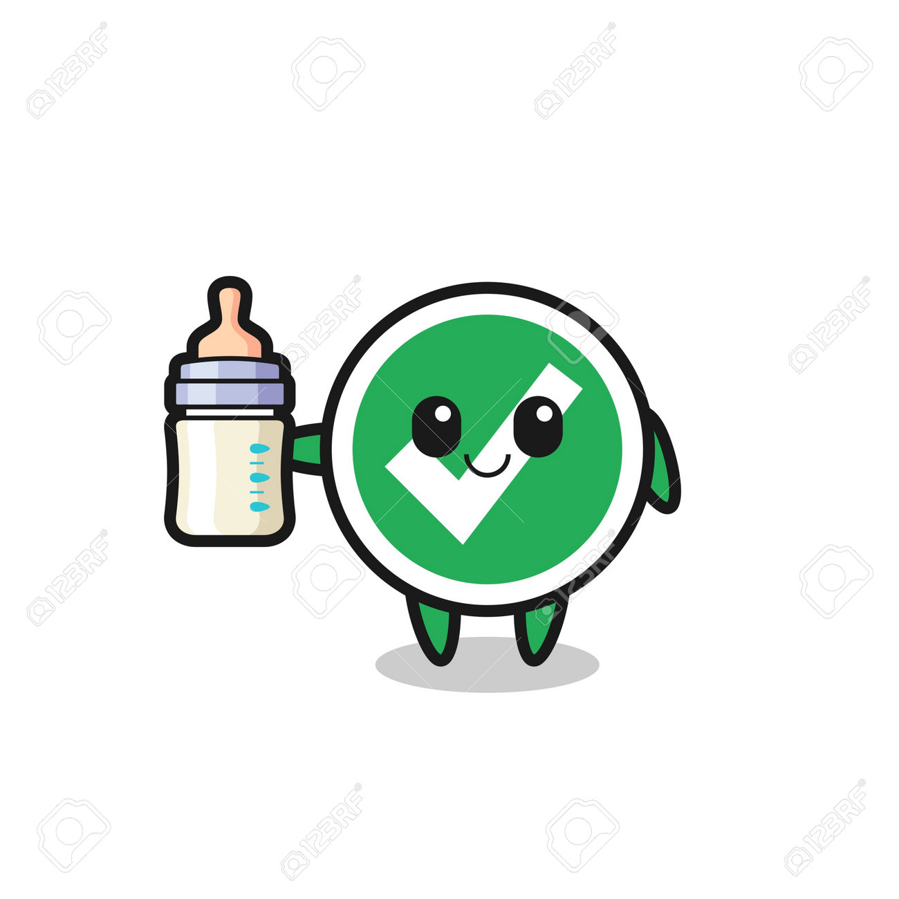 Baby Check Mark Cartoon Character With Milk Bottle , Cute Design Royalty Free SVG, Cliparts, Vectors, And Stock Illustration. Image 195771330. Baby Check Mark Cartoon Character With Milk Bottle , Cute Design Royalty Free SVG, Cliparts, Vectors, And Stock Illustration. Image 195771330.